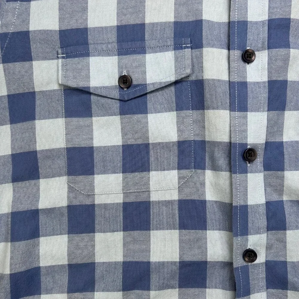 UNTUCKit Medium Men Plaid Cotton Shirt Men Work Outdoors